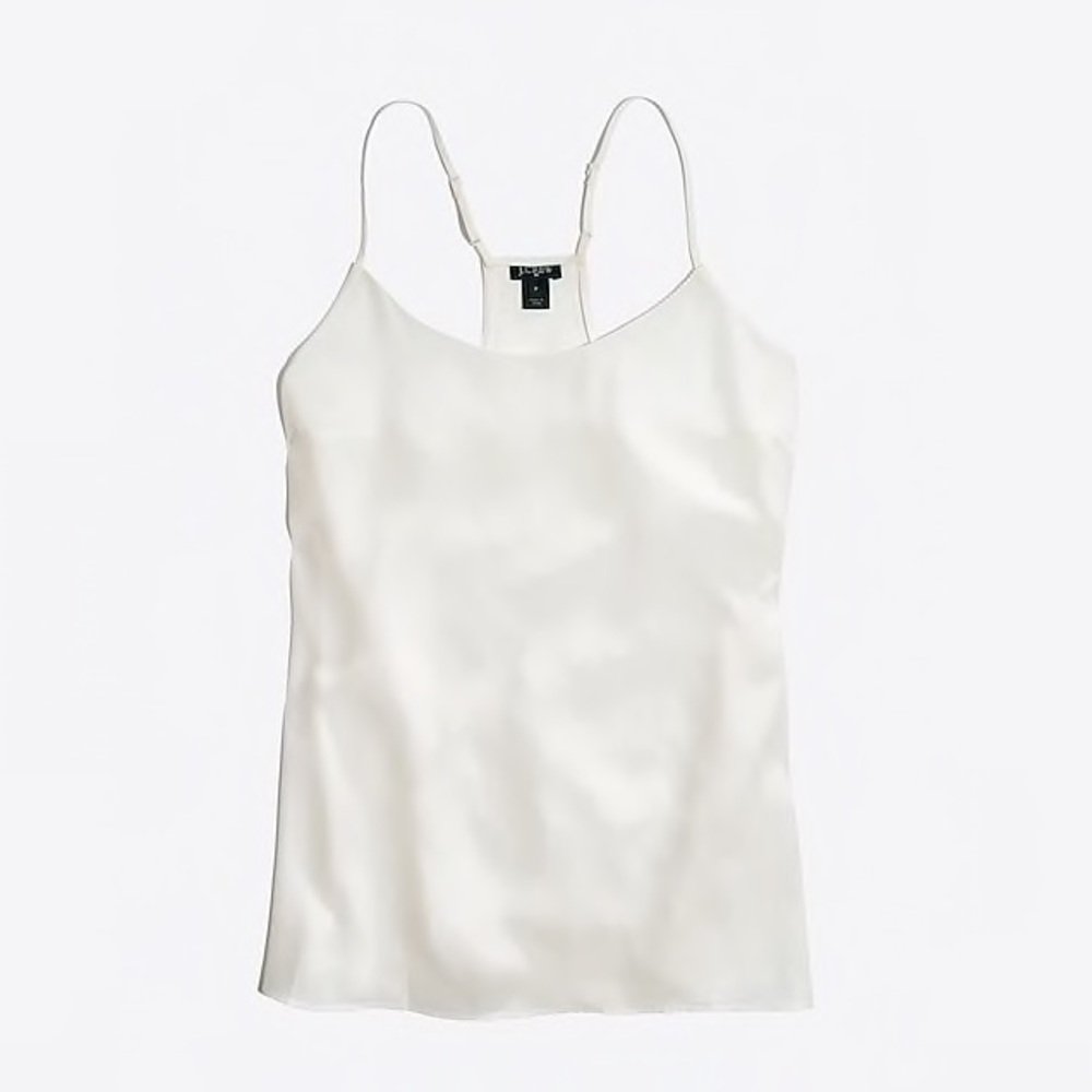 J. Crew Factory | racerback cami top in white